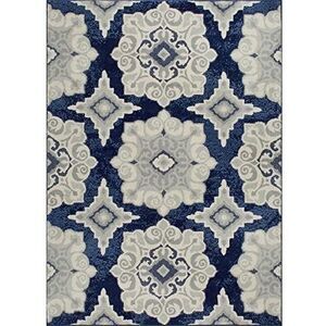 Home Dynamix Area Rug: Tremont Rug: HD5145-300 Navy-Blue: 3'3" x 5'2""Rectangle